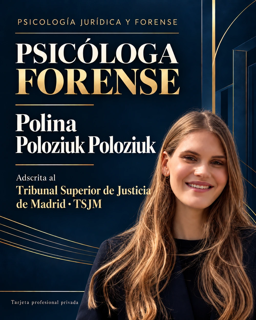 Polina Poloziuk · Psicología forense · TSJM